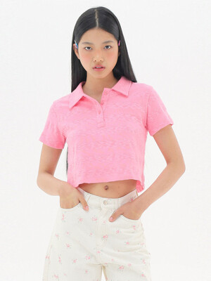 Crop PK T-shirts_Pink