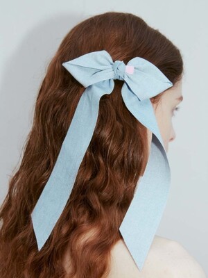 rough denim barrette