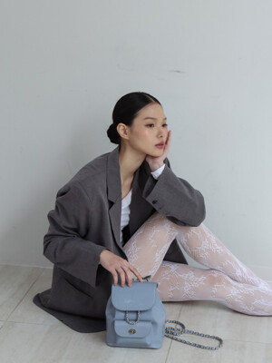 아소뷔오 체인백팩 ASSOVIO Chain Backpack - Sky Blue