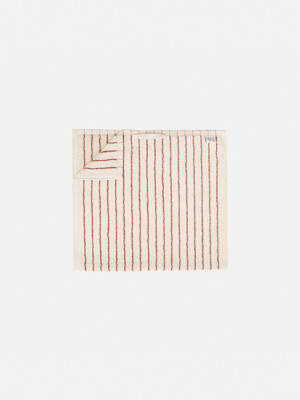 Face Towel - Stripe Caramel