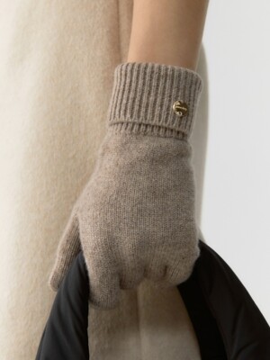 [선물포장] wool knit gloves - oatmeal