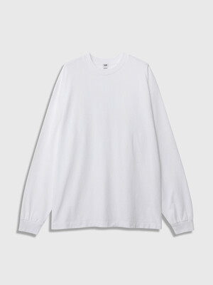 Sun Dyed Long Sleeves Tee (White)