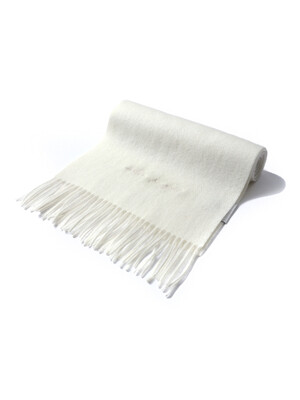 VIRGIN WOOL 100 MUFFLER_CREAM