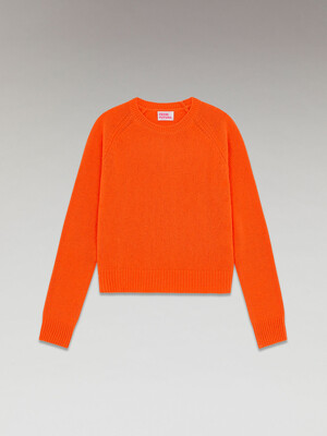 Crewneck Raglan Sweater orange