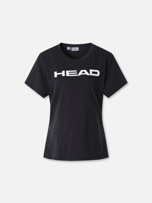 [HEAD GLOBAL] 여성 레귤러핏 CLUB 빅헤드 반팔 티셔츠 블랙_JOTCX24203BKX