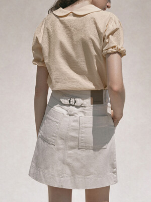[리퍼브] Worker pocket skirt (Natural)