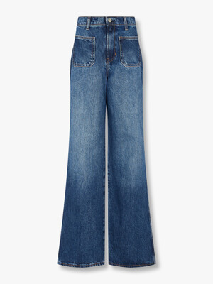 [REFORMATION] 하이라이즈 와이드 레그 진 (Alyssa High Rise Wide Leg Long Jeans) _블루 RF14311016