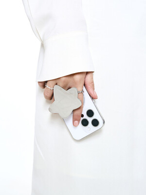 NO.601 [SILVER] STAR MIRROR PHONE GRIP