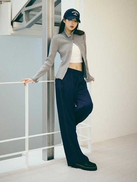 로라로라]SEMI BOOTS CUT WRINKLE PANTS BLACK