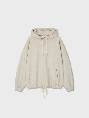 Double Valley Tuck Sweat Hoodie - Oatmeal