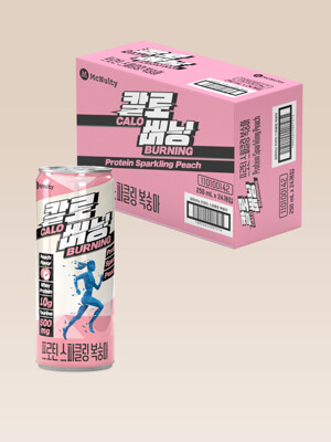 칼로버닝 프로틴 스파클링 복숭아 250mL x 24개 (단백질보충 탄산음료)