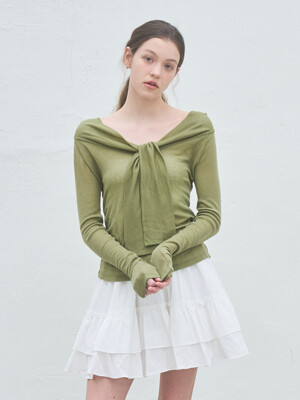 [2PACK] RIBBON TIE T-SHIRT_3COLOR
