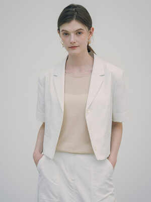 SIOT4107 나일론 셔츠 자켓_Off-white