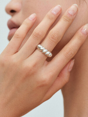 Croissant Ring (silver925)(2color)