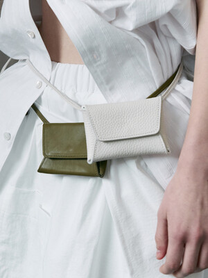 letter mini bag (olive)