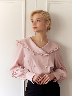 Sailor frill collar #ROSE PINK