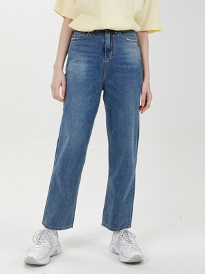 STRAIGHT WIDE DENIM PANTS C518PT004-DB