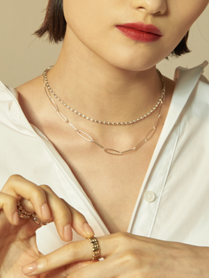 유과 체인 목걸이 _ Yugwa chain necklace (silver / gold)