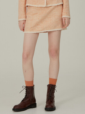 rana tweed skirts orange