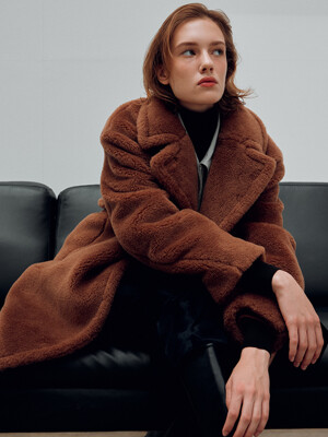 [Premium] Wool Shearling Teddy Coat