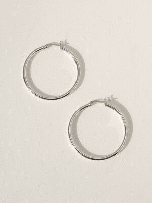 Large Hoop Earring (silver925)(2color)