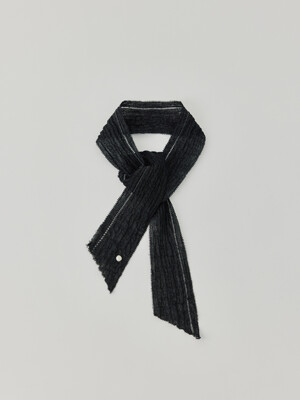 linen scarf (charcoal)