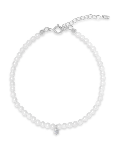 주얼리 - 이너프립 (ENOUGHLIP) - Crystal Charm Pearl Bracelet 