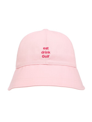 bucket hat with sunglasses slot_pink