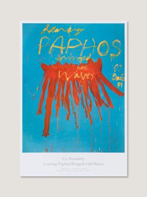 [사이 트웜블리] Leaving Paphos Ringed with Waves IV (액자 포함) 69.9 × 99.1 cm