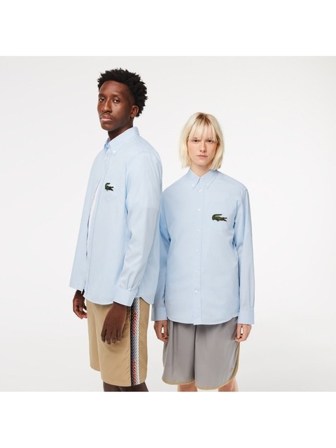 팬츠 - 라코스테 (LACOSTE) - 공용 빅크록 스트라이프 셔츠 CH0530-53G GN2