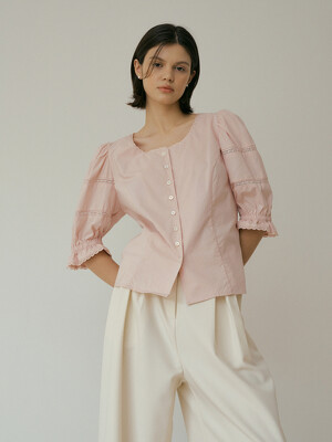 Princess line blouse (pink)
