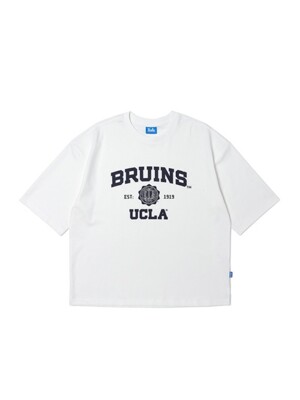 남성 BRUINS 아트웍 루즈핏 라운드 티셔츠[O-WHITE](UZ7ST12_33)