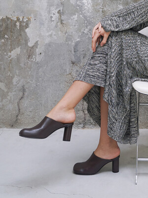 Luna Mules Leather Brown