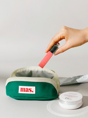 Hapoom pencil cosmetic pouch _ 맨투맨 그린