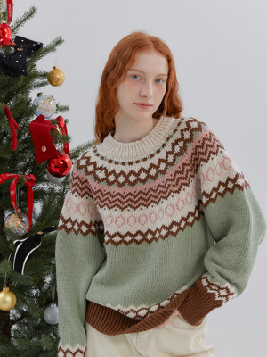 ANC NORDIC PULLOVER KNIT_MINT