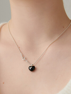 Chic Charming Heart Silver Necklace In504 [Silver]