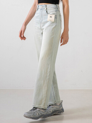 Semi Wide Denim Pants_NSDP438 (Lightblue)