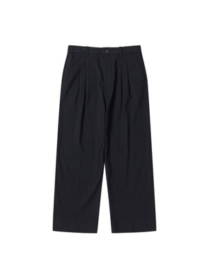 [snug] pleats wide pants (set-up)_CWPAM24445BKX