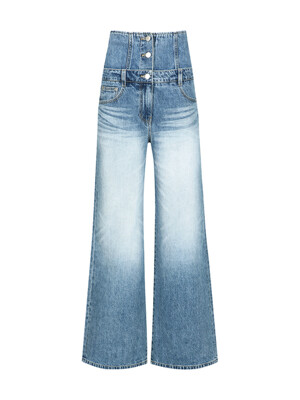 LAYERED WIDE JEANS_BLUE