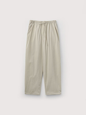 Lightweight cotton oval silhouette pant_Clay