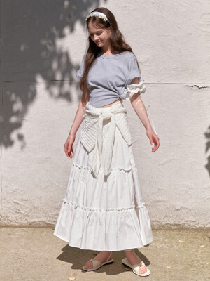 Lemon balm skirt (white)