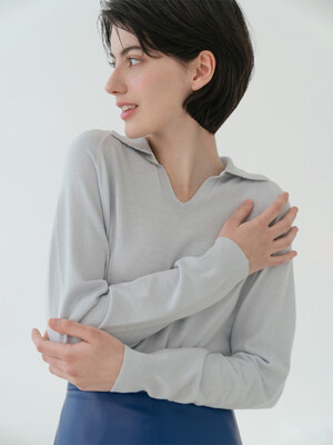 V Collar Neck Raglan Long Sleeve Knitwear (6colors) VKNIT_055