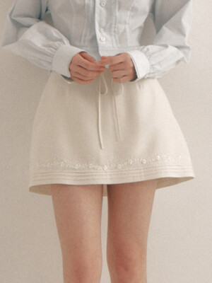 Rose Embroidery Skirt