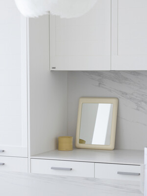 Square Mirror- Beige(S)