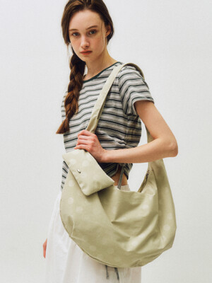 Mono Dot Hobo Bag_CTA927(Beige)