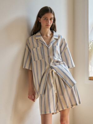 테일러 반팔 여성페어 크림 (32수)