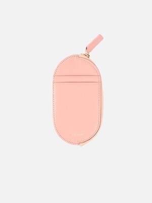 Oval Slim Card Wallet Light Pink