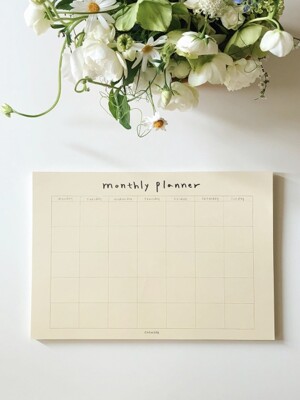 Ivory monthly planner