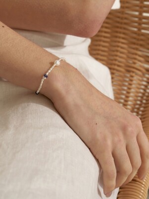 Pearl & Blue Sea Bracelet
