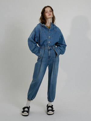 PLEATSTUCK DENIM JOGGER PT